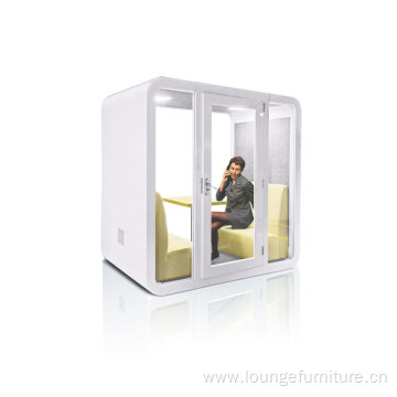 Office Open Space Metal soundproof pod Power Lighting